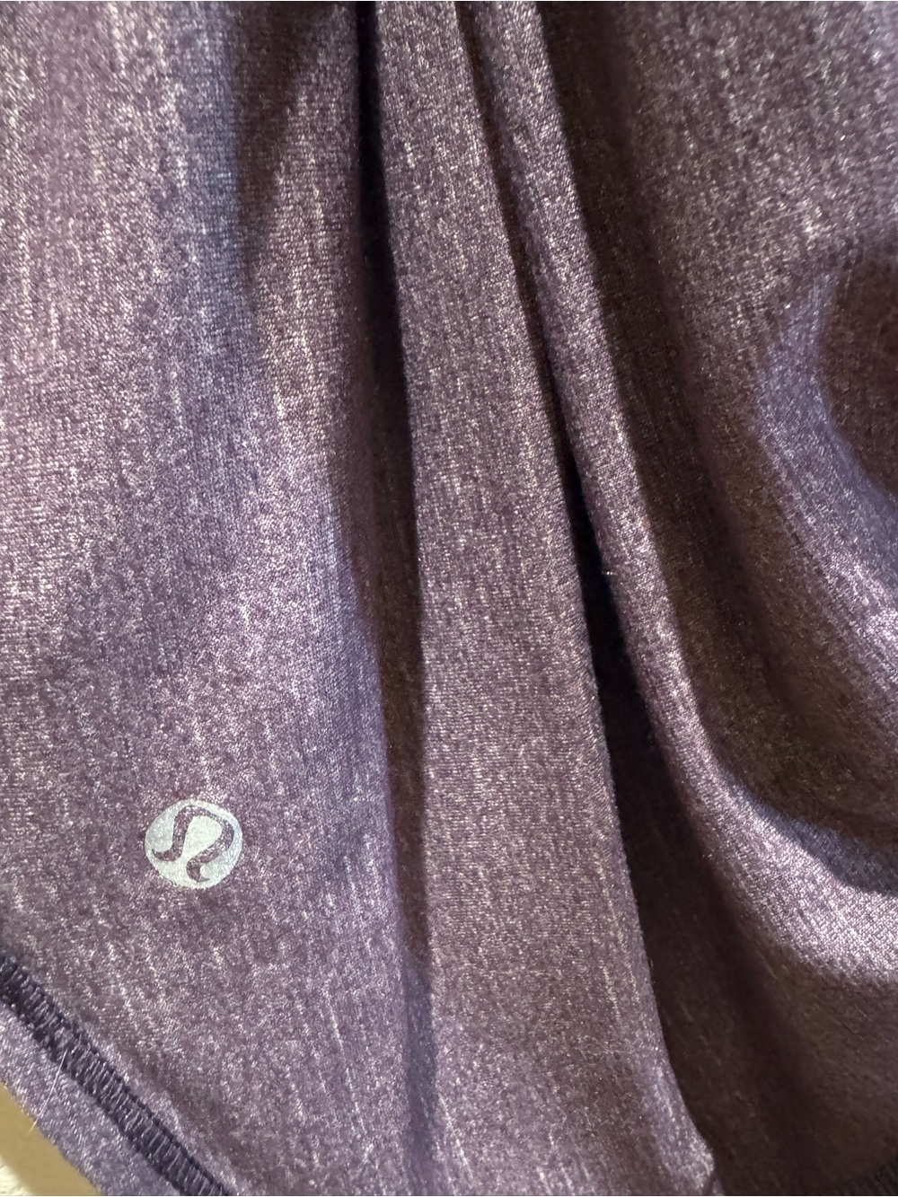 Lululemon Wild Tank Built In Bra Open Back Strappy Heathered Purple Coral Size 6 - Picture 6 of 6